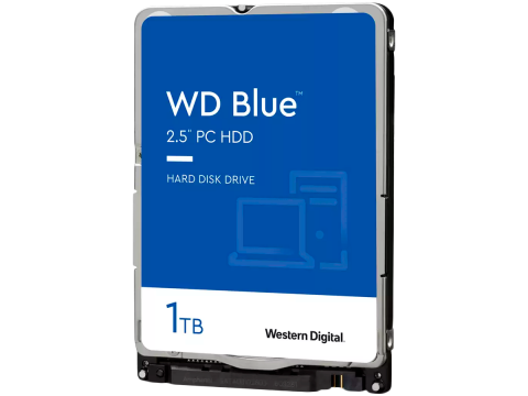 Жёсткий диск HDD 1 Tb SATA 6Gb/s Western Digital Blue WD10SPZX 2.5" 5400 rpm 128Mb