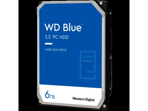 Жёсткий диск HDD 6 Tb SATA 6Gb/s Western Digital Blue  WD60EZAZ 3.5" 5400rpm 256Mb