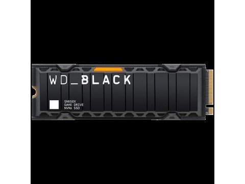 SSD WD Black SN850X HeatSink 1TB M.2 2280 PCIe Gen4 x4 NVMe, Read/Write: 7300/6300 MBps, IOPS 800K/1100K, TBW: 600