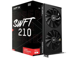 XFX SPEEDSTER SWFT210 RADEON RX7600 CORE Gaming Graphics Card with 8GBGDDR6 HDMI 3xDP, AMD RDNA™ 2