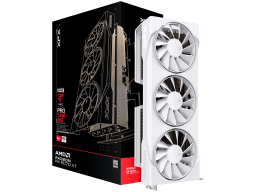 XFX Swift AMD Radeon RX 9070XT White Triple fan Gaming Edition with 16GB GDDR6 HDMI 3xDP, AMD RDNA 4
