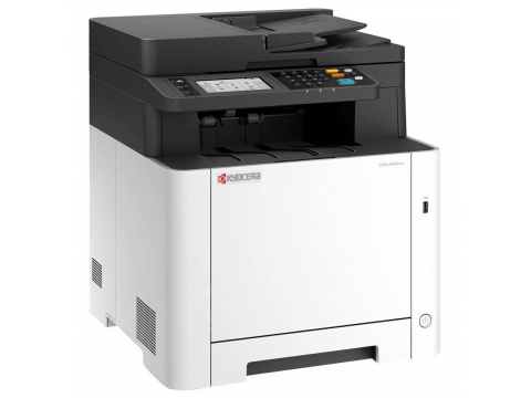 МФУ лазерное Kyocera ECOSYS MA2600cwfx (A4), цветное, Printer/Scanner/Copier/Fax, 1200x1200 dpi, 26 ppm, 1 GB, 1 GHz, tray 50+250 sheets, DADF 50 sheets, USB+Ethernet+Wi-Fi, Duplex, 4.3" touchscreen, drum 100k, starter toner 1.5k
