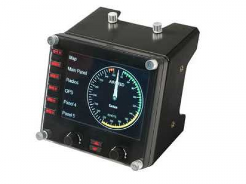 Контроллер для игровых авиасимуляторов Logitech G Flight Instrument Panel (приборная панель с ЖК-дисплеем для авиасимуляторов)