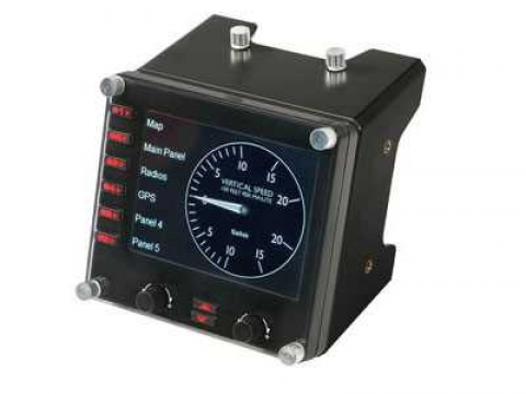 Контроллер для игровых авиасимуляторов Logitech G Flight Instrument Panel (приборная панель с ЖК-дисплеем для авиасимуляторов)