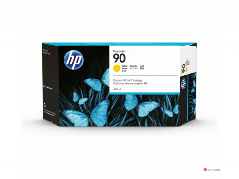 Картридж HP 90, желтый/ 400 мл (C5065A)