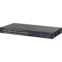 Коммутатор Dahua DH-CS4228-24GT-375 24 Gigabit Ethernet Ports / 4 SFP Ports / 375W PoE Power Budget