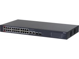 Коммутатор Dahua DH-CS4228-24GT-375 24 Gigabit Ethernet Ports / 4 SFP Ports / 375W PoE Power Budget