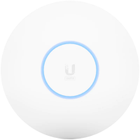 Ubiquiti U6 Pro; WiFi 6; 6 spatial streams; 140 m² (1,500 ft²) coverage; 350+ connected devices; Powered using PoE; GbE uplink.