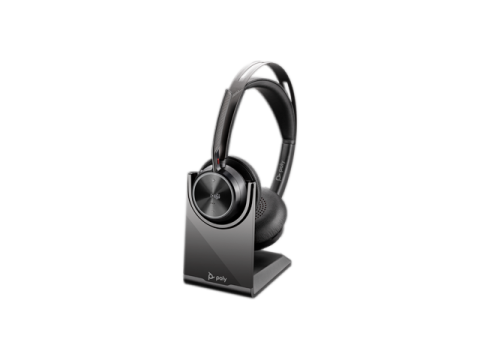 Наушники Poly Voyager Focus 2 Microsoft Teams Certified USB-C-C Headset +USB-C/A Adapter +Charging Stand (9T9J6AAAC3)