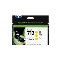Струйные картриджи HP DesignJet 712, 29 мл, желтые, 3 шт. в упаковке (3ED79A)