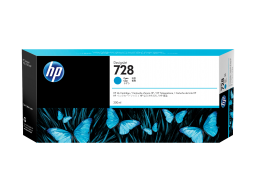 HP 728 300-ml Cyan Ink Crtg for T730/T830