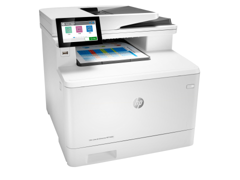 МФУ лазерное цветное HP Color LaserJet Ent M480f 3QA55A, А4, 27 стр/мин, 2ГБ, факс, ADF, duplex,  Ethernet