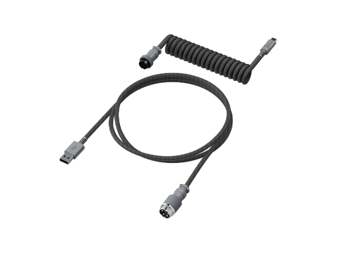 Провод для механической клавиатуры HyperX USB-C Coiled Cable Gray 6J678AA