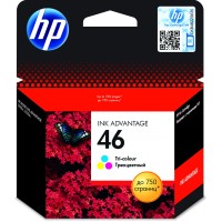 Картридж HP 46 трехцветный 750 стр. (CZ638AE)