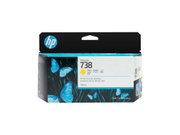 HP 498N7A 738 130-ml Yellow DesignJet Ink Cartridge  for DesignJet T850 130 ml.