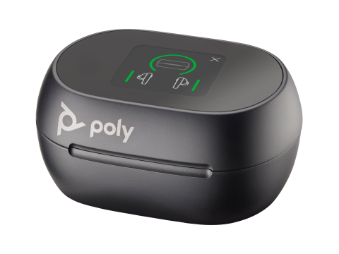 Наушники Poly VOYAGER FREE 60+ UC WITH TOUCHSCREEN CHARGE CASE, (COMPUTER, MOBILE & 3.5MM)/USB-C/WIRELESS EARBUDS/BLACK (7Y8H0AA)