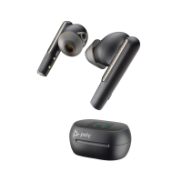 Наушники Poly VOYAGER FREE 60+ UC WITH TOUCHSCREEN CHARGE CASE, (COMPUTER, MOBILE & 3.5MM)/USB-C/WIRELESS EARBUDS/BLACK (7Y8H0AA)