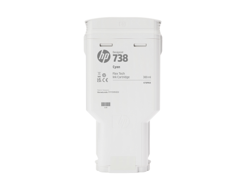 HP 498N7A 738 130-ml Yellow DesignJet Ink Cartridge  for DesignJet T850 130 ml.