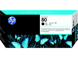 Набор HP 80 печатающая головка + устройство очистки, черная (C4820A)