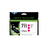 Картридж HP CZ135A (711) комплект из 3 стандартных картриджей розовый, 3-pack