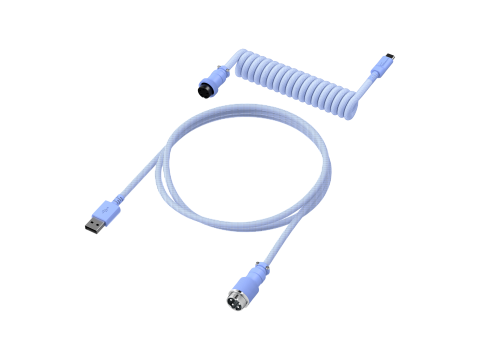 Провод для механической клавиатуры HyperX USB-C Coiled Cable Light Purple 6J682AA
