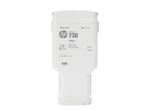 HP 498N8A 738 300-ml Black DesignJet Ink Cartridge for DesignJet T850 300 ml.