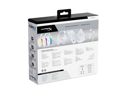 Гарнитура HyperX Cloud Flight 2 Wireless White B5VC5AA