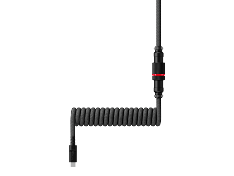 Провод для механической клавиатуры HyperX USB-C Coiled Cable Grey-Black 6J679AA