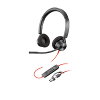 Наушники Poly Blackwire 3320 Stereo USB-C Headset +USB-C/A Adapter (8X219AA)