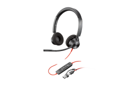 Наушники Poly Blackwire 3320 Stereo USB-C Headset +USB-C/A Adapter (8X219AA)