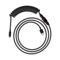 Провод для механической клавиатуры HyperX USB-C Coiled Cable Grey-Black 6J679AA