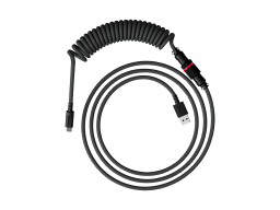 Провод для механической клавиатуры HyperX USB-C Coiled Cable Grey-Black 6J679AA