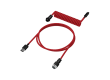 Провод для механической клавиатуры HyperX USB-C Coiled Cable Red-Black 6J677AA