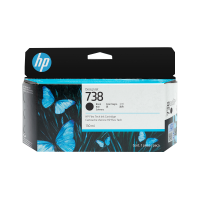 HP 498N4A 738 130-ml Black DesignJet Ink Cartridge  for DesignJet T850 130 ml.