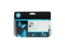 HP 498N4A 738 130-ml Black DesignJet Ink Cartridge  for DesignJet T850 130 ml.