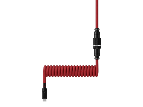 Провод для механической клавиатуры HyperX USB-C Coiled Cable Red-Black 6J677AA
