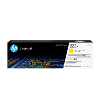 HP W2222X 222X High Yield Yellow Original LaserJet Toner Cartridge for Color LaserJet Pro MFP 3303, up to 2500 pages