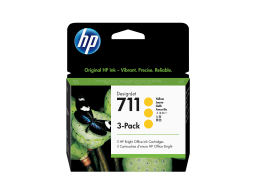Картридж HP CZ136A (711) комплект из 3 стандартных картриджей желтый