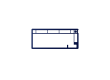 Запчасть к клавиатуре верхняя панель HyperX Alloy Rise 75 - Navy Blue 85U15AA
