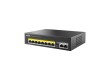 Коммутатор Netis P110C, 8x100 LAN PoE(max 30W/port), 2x100 Uplink, max 120W PoE