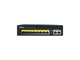 Коммутатор Netis P110C, 8x100 LAN PoE(max 30W/port), 2x100 Uplink, max 120W PoE
