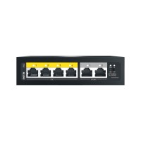 Коммутатор Netis P106C, 4x100 LAN PoE(max 30W/port), 2x100 Uplink, max 60W PoE