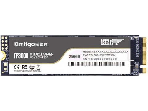 Твердотельный накопитель SSD 256 Gb, M.2 NVMe 2280, Kimtigo TP3000-256G, R2500/W1100