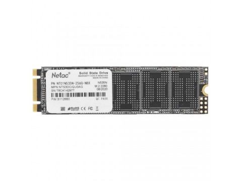 Твердотельный накопитель SSD 512Gb, M.2 2280, Netac N535N, 3D TLC, 540R/490W